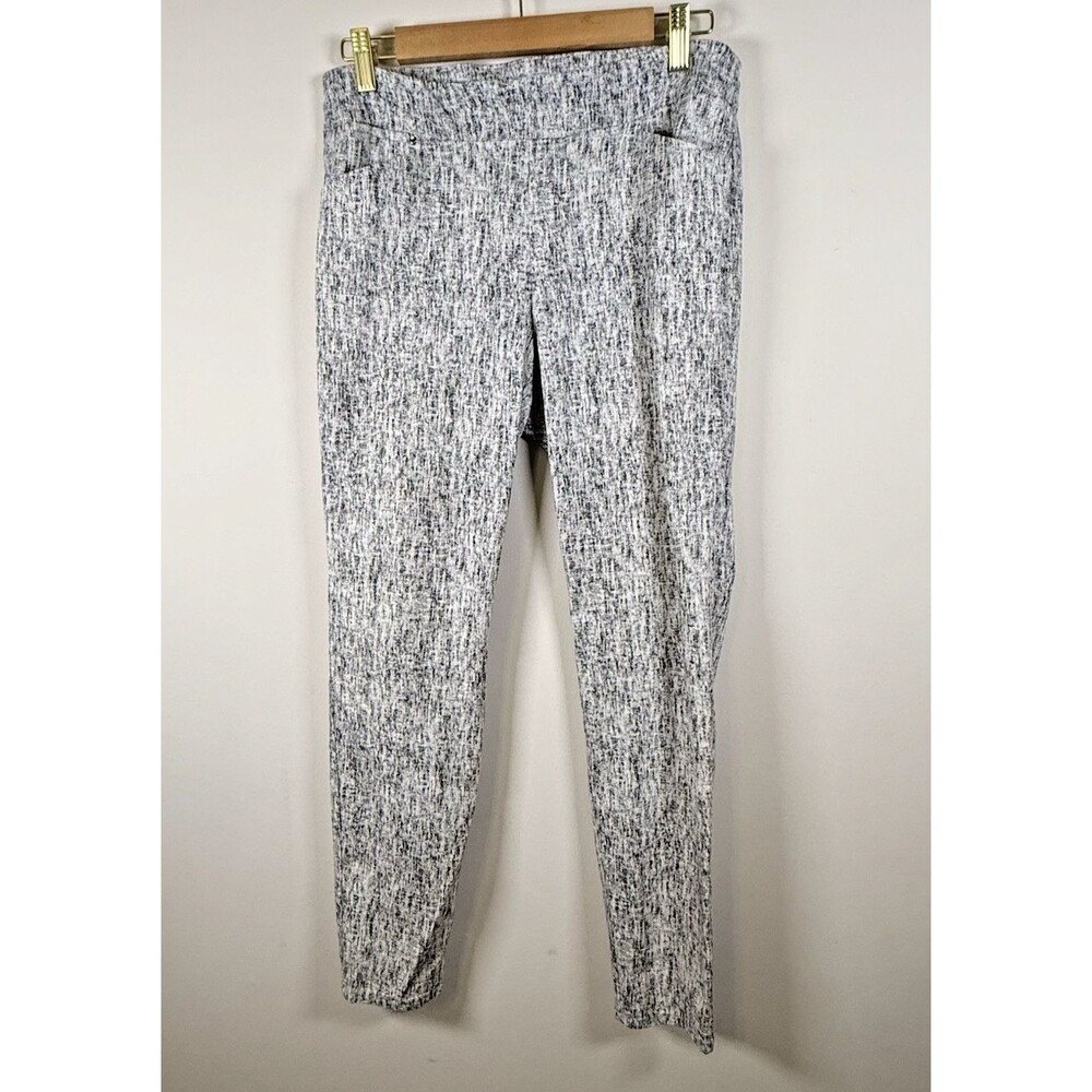 Calvin Klein Gray/White Abstract Ankle Leggings - Regular - Size M